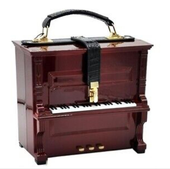 RARE ART TO WEAR Piano Top Handle Bag - Picture 2 of 2